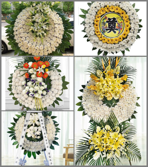 浙江省台州温岭市松门镇胜盐村花圈速递