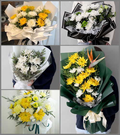 浙江省台州温岭市松门镇胜盐村白事花束代送